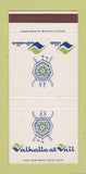 Matchbook Cover - Valhalla at Vail Colorado 30 Strike