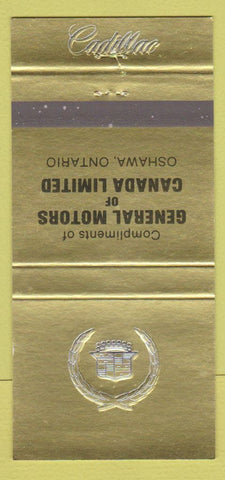 Matchbook Cover - General Motors GM Oshawa ON Cadillac 30 Strike