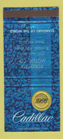 Matchbook Cover - 1966 Cadillac Rubidoux Riverside CA? 30 Strike