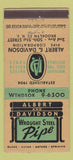 Matchbook Cover - Albert Davidson Wrought Steel Pipe Brooklyn NY 30 Stick