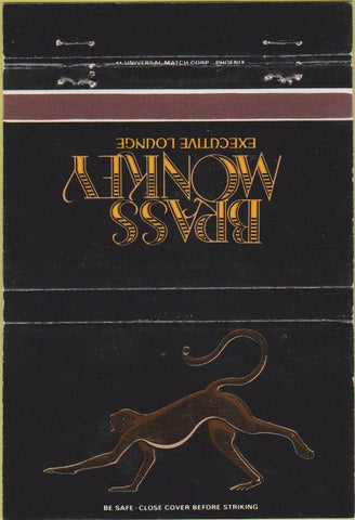 Matchbook Cover - Brass Monkey Lounge Phoenix AZ 40 Strike