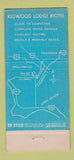 Matchbook Cover - Redwood Lodge Motel Los Angeles CA WEAR 30 Stick