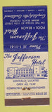 Matchbook Cover - Jefferson Hotel Miami Beach FL 30 Stick