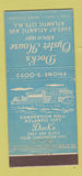 Matchbook Cover - Dock's Osyter House Atlantic City NJ 30 Stick