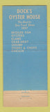 Matchbook Cover - Dock's Osyter House Atlantic City NJ 30 Stick