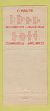 Matchbook Cover - Nelson Manufacturing Pontic MI 30 Stick