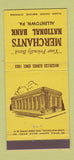 Matchbook Cover - Merchants National Bank Allentown PA 30 Stick