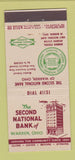 Matchbook Cover - 2nd National Bank Warren OH 30 Stick