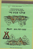 Matchbook Cover - KOA Knox PA 40 Strike