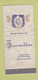 Matchbook Cover - Hotel Fontainebleau Miami Beach FL 30 Stick
