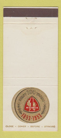 Matchbook Cover - First Wisconsin National Bank Milwaukee WI 1953 30 Stick