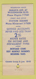 Matchbook Cover - Columbia Savings and Loan New York City 30 Stick