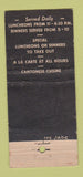 Matchbook Cover - Jade Restaurant Chinese Jersey City NJ WEAR 21 Strike Feature