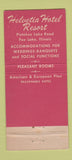 Matchbook Cover - Helvetia Hotel Resort Fox Lake IL WEAR 21 Strike Feature