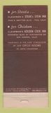 Matchbook Cover - Clearman's Steak Pico San Gabriel CA WEAR 21 Strike Feature
