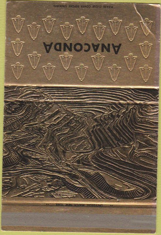 Matchbook Cover - Anaconda New York NY Copper Electrolytic 40 Strike