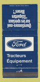Matchbook Cover - Ford Tractors Canada QC? WEAR 30 Strike