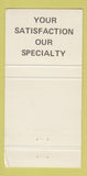 Matchbook Cover - Big Z's Chevrolet Pontiac Oldsmobile Dallas OR WEAR 30 Strike