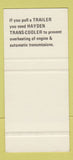 Matchbook Cover - Nelson Radiator Edmonton Calgary AB SAMPLE 30 Strike