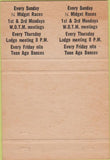 Matchbook Cover - Moose Lodge Winter Haven FL  Double Print ERROR