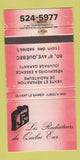Matchbook Cover - Les Radiateurs Quebec QC STAINED  30 Strike