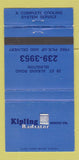 Matchbook Cover - Kipling Radiator Islington ON 30 Strike