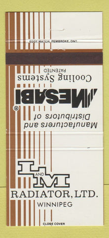 Matchbook Cover - L and M Radiator Winnipeg MB Mesabi #2 30 Strike