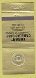 Matchbook Cover - Sarant Cadillac Farmingdale NY 30 Strike