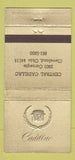Matchbook Cover - Central Cadillac Cleveland OH 30 Strike