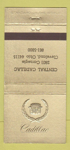 Matchbook Cover - Central Cadillac Cleveland OH 30 Strike