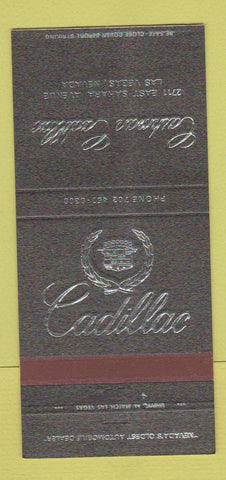 Matchbook Cover - Cashman Cadillac Las Vegas NV 30 Strike