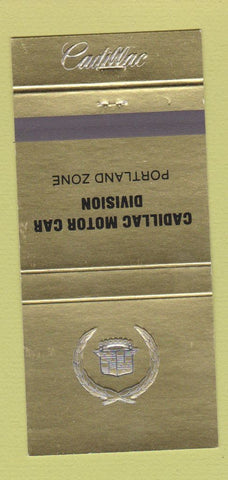 Matchbook Cover - Cadillac Motor Car Division Portland Zone OR 30 Strike