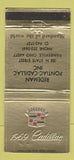 Matchbook Cover - 1969 Cadillac Redeman Pontiac Painesville OH 30 Strike
