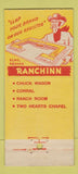 Matchbook Cover - Commerical Hotel Elko NV 30 Stick