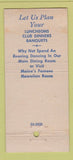 Matchbook Cover - Columbia Hotel Portland ME 30 Stick