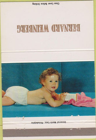 Matchbook Cover - Ives Studio Philadelphia baby Bernard Weinberg 40 Strike