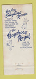 Matchbook Cover - Bayshore Royal Hotel Tampa FL 21 Strike Feature