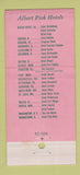 Matchbook Cover - Glass Hat Congress Hotel Chicago IL 30 Stick
