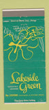 Matchbook Cover - Lakeside Green Stevens Hotel Chicago IL 30 Strike