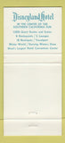 Matchbook Cover - Disneyland Hotel Anaheim CA 30 Strike