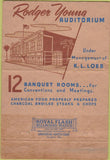 Matchbook Cover - Roger Young Auditorium Los Angeles CA 40 Strike