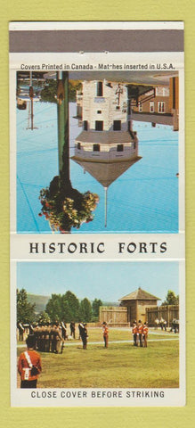 Matchbook Cover - Historic Forts Canada Langley BC Bastion 30 Strike