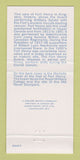 Matchbook Cover - Historic Forts Canada Fort Henry ON 30 Strike