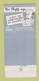 Matchbook Cover - Old Colony COOP Bank Providence RI 21 Strike Feature