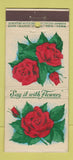 Matchbook Cover - A Linsemann Flowers Newark NJ 21 Strike Feature