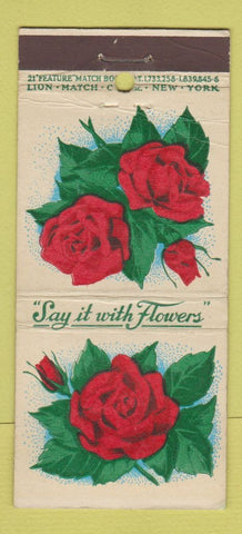 Matchbook Cover - A Linsemann Flowers Newark NJ 21 Strike Feature