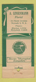Matchbook Cover - A Linsemann Flowers Newark NJ 21 Strike Feature
