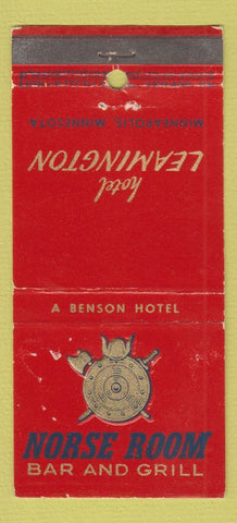 Matchbook Cover - Hotel Leamington Minneapolis MN WEAR 21 Strike Feature
