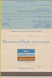Matchbook Cover - Commerical Bank of Hollywood FL 40 Strike