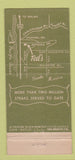 Matchbook Cover - Ted's Grill Santa Monica CA 21 Strike Feature